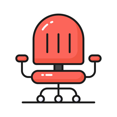 Get you hands on this catchy vector of office chair, office interior icon designのイラスト素材