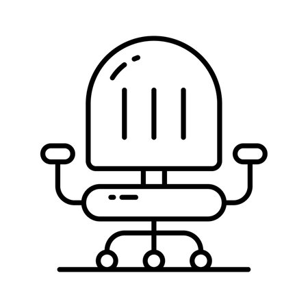 Get you hands on this catchy vector of office chair, office interior icon designのイラスト素材