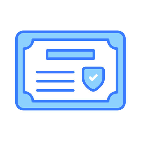 Get your hold on this carefully designed icon of business certificate, business degree vectorのイラスト素材