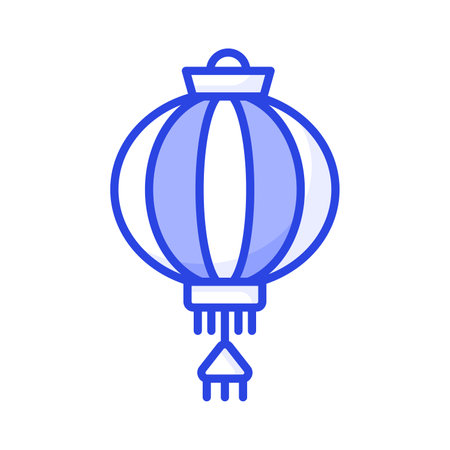 Traditional chinese lantern, chinese paper lantern, decoration accessory, icon of lanternのイラスト素材