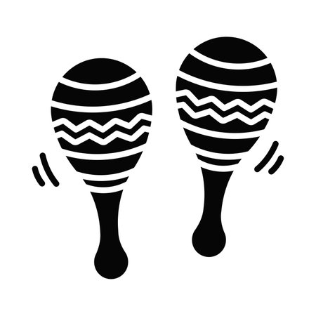 Well designed icon of maracas, music and instrument conceptのイラスト素材