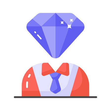Brilliant mind vector design in modern style, ready to use iconのイラスト素材