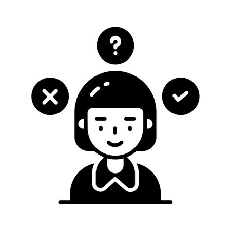Download this premium icon of decision making, customizable vector designのイラスト素材