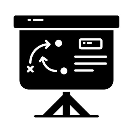 Unique icon of business strategic planning, editable vector of tactical planningのイラスト素材