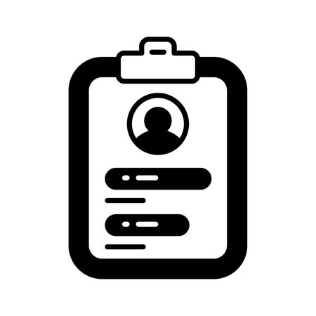 Modern flat vector of resume, get hold this beautifully design icon of curriculum vitaeのイラスト素材