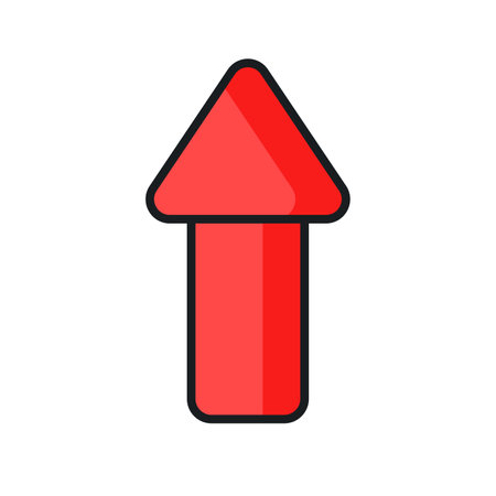 Up arrow vector design isolated on white backgroundのイラスト素材