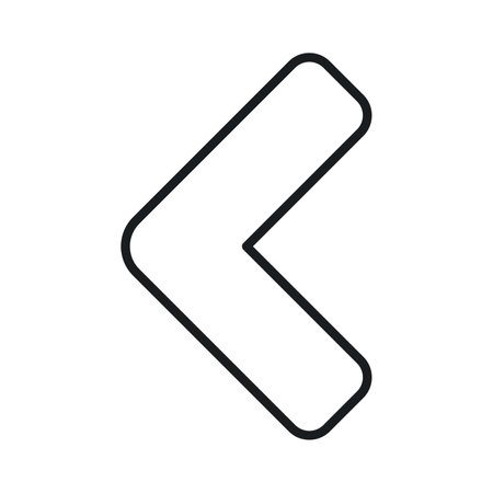 Go back arrow button vector isolated on white backgroundのイラスト素材