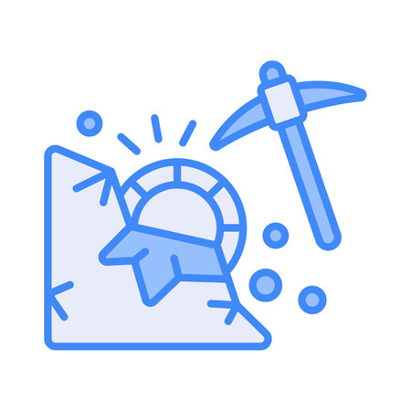 Bitcoin mining vector design in modern customizable styleのイラスト素材