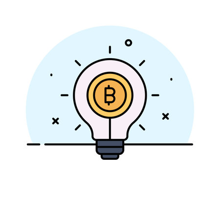 Take a look at classy vector design of bitcoin Idea in modern styleのイラスト素材