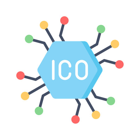 Bitcoin ico vector design isolated on white backgroundのイラスト素材