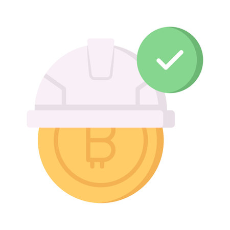 An amazing and beautiful proof of work vector designのイラスト素材