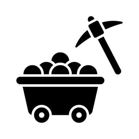 Bitcoin mining vector design in modern customizable styleのイラスト素材