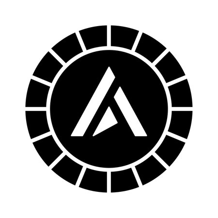 Well designed icon of Ardor coin, cryptocurrency coin vector designのイラスト素材