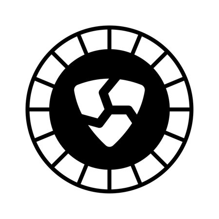 Well designed icon of Nem coin, cryptocurrency coin vector designのイラスト素材