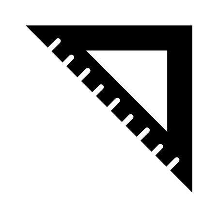 Triangular ruler vector design, ready for premium useのイラスト素材