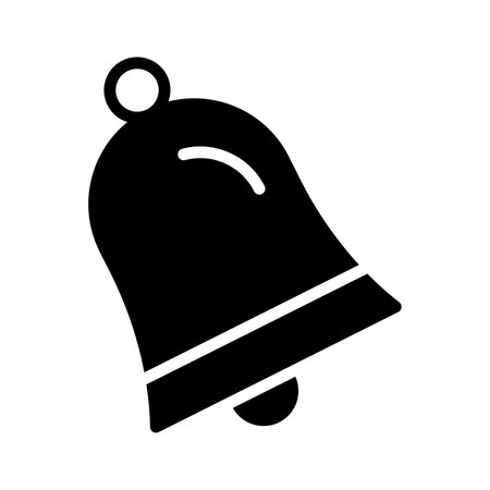 Grab this premium icon of school bell, notification bell vector designのイラスト素材