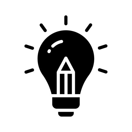 Download this premium vector of creative writing, creative idea iconのイラスト素材