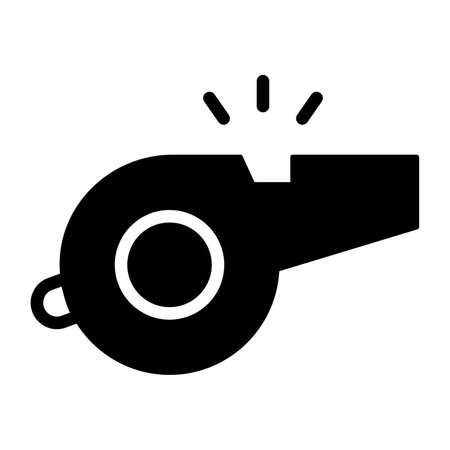 Download this premium icon of whistle, a referee whistle vector designのイラスト素材