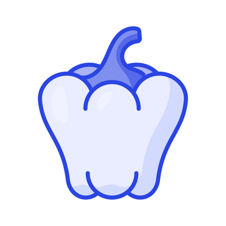 Visually appealing amazing icon of bell pepper, vector of capsicumsのイラスト素材