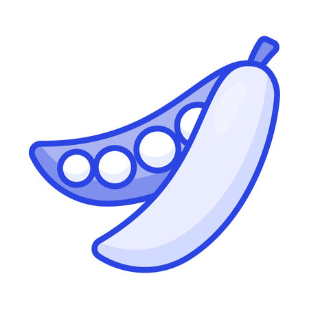 A spherical green seed that is eaten as a vegetable or as a pulse when dried, peas vector designのイラスト素材