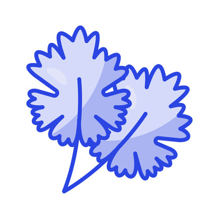 Amazing icon of coriander in trend design style, ready to use vectorのイラスト素材