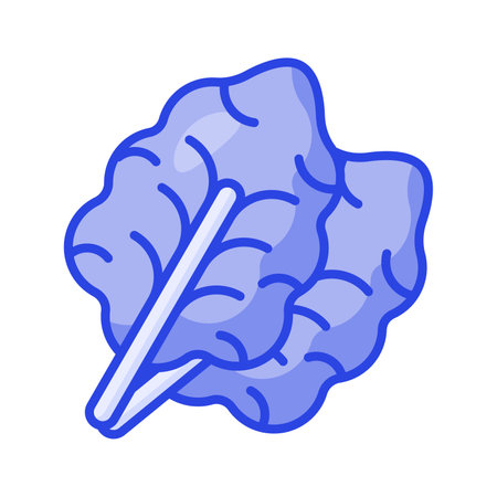 Kale Leaves Icon, Chinese Food, Suitable for Web Design, Logo, and Appのイラスト素材