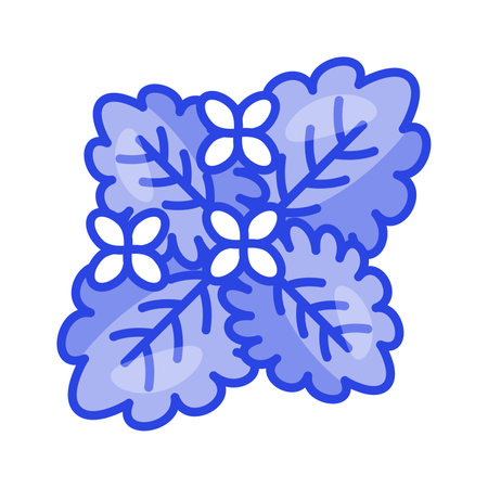 Creatively crafted vector of melissa, healthy food, herbal or green tea ingredientsのイラスト素材