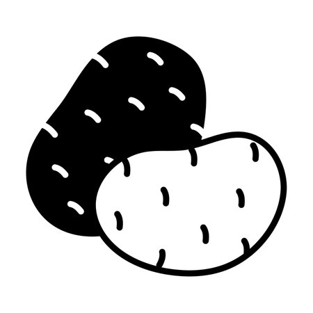 Beautifully designed potato vector, ready to use vectorのイラスト素材