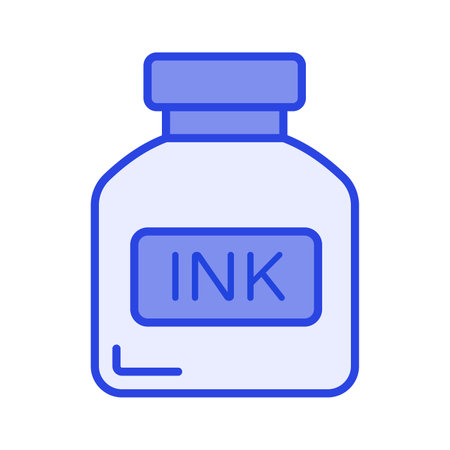 Check this carefully crafted vector of inkpot in modern styleのイラスト素材