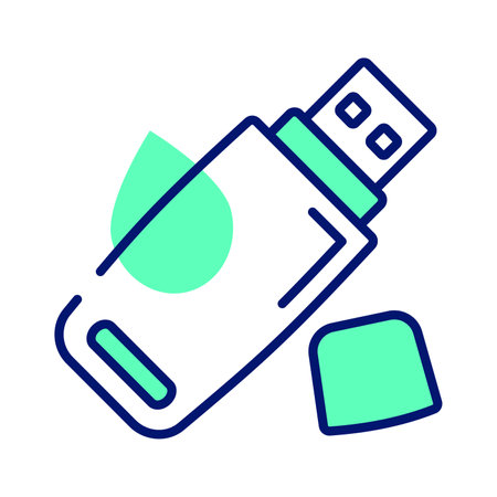Universal serial bus, modern flat icon of usb, external storage device