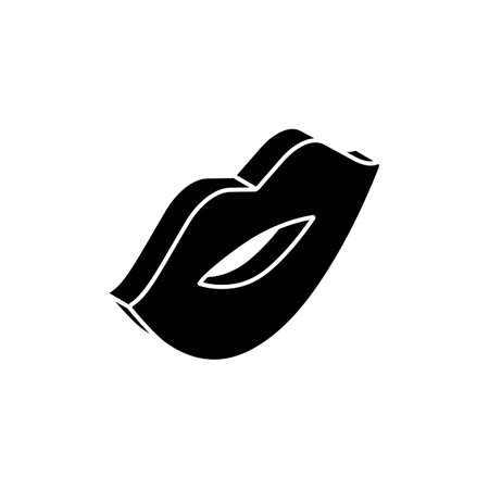 Take a look at this glossy lips vector design isolated on white backgroundのイラスト素材