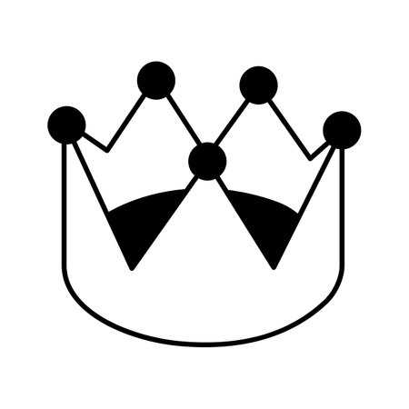Well designed isometric icon of crown in editable styleのイラスト素材
