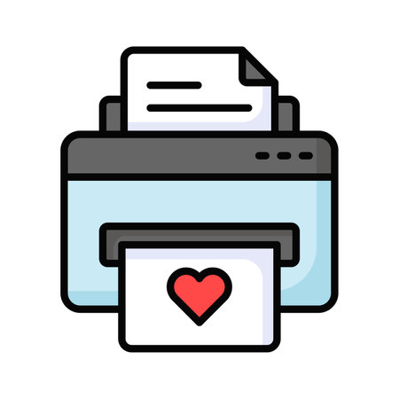 Well designed editable icon of printer in trendy style, premium vectorのイラスト素材