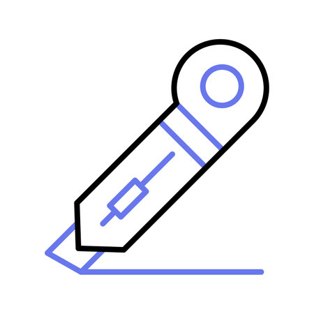 An amazing icon of paper cutter, cutting tool vector in modern design styleのイラスト素材