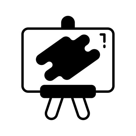An amazing icon of canvas board, painting board vector designのイラスト素材