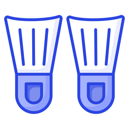 Fins vector design in modern style, swimming equipment iconのイラスト素材