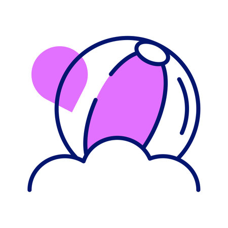 Beach ball vector design, for summer and beach, leisure and fun timeのイラスト素材