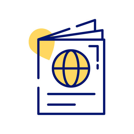 Carefully crafted vector design of passport in trendy style, premium icon easy to useのイラスト素材
