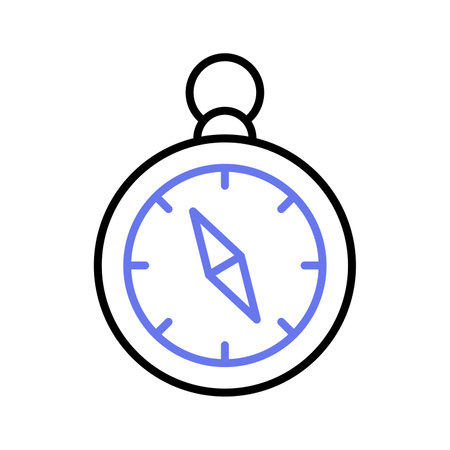 An amazing vector design of compass in modern style, navigation tool iconのイラスト素材