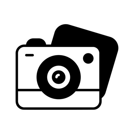 Camera vector design in modern and trendy style, photography device icon