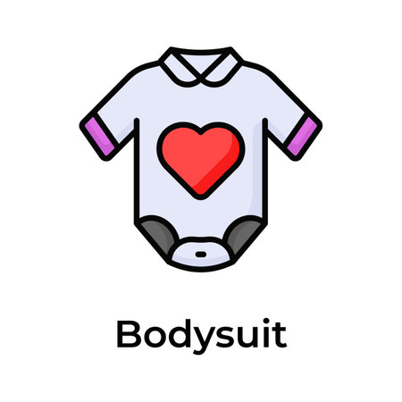 Have a look at this amazing icon of baby suit in trendy styleのイラスト素材