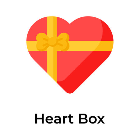 Creatively designed vector of gift box with heart, surprise gift, mothers day presentのイラスト素材