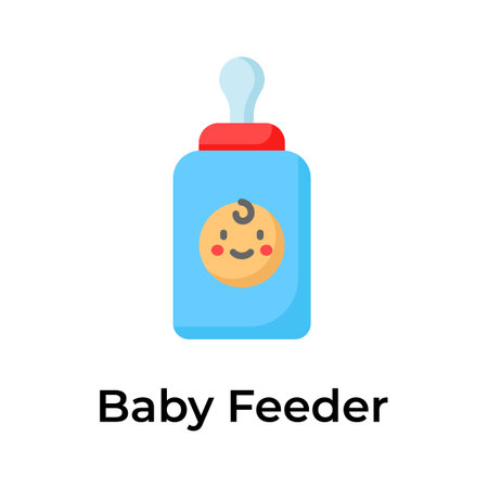 Amazing vector design of baby feeder, editable modern vector