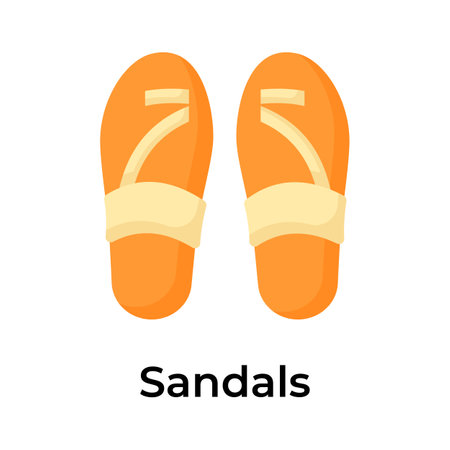 Visually perfect premium icon of ladies sandals in trendy styleのイラスト素材