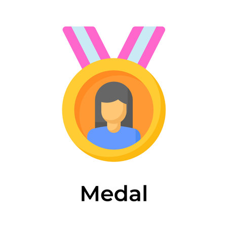 Mothers day medal vector design isolated on white backgroundのイラスト素材