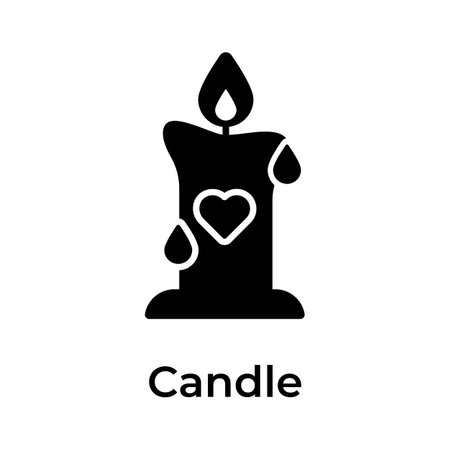 Get your hands on this creative icon of candle in modern flat styleのイラスト素材