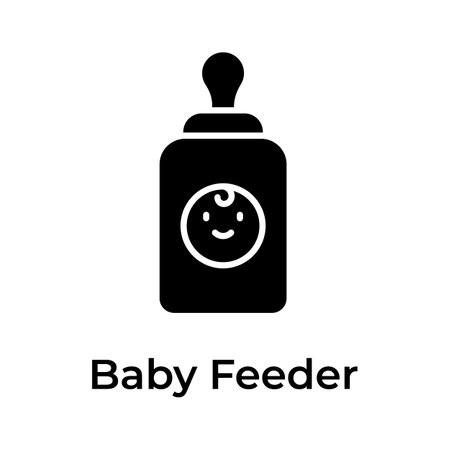 Amazing vector design of baby feeder, editable modern vectorのイラスト素材