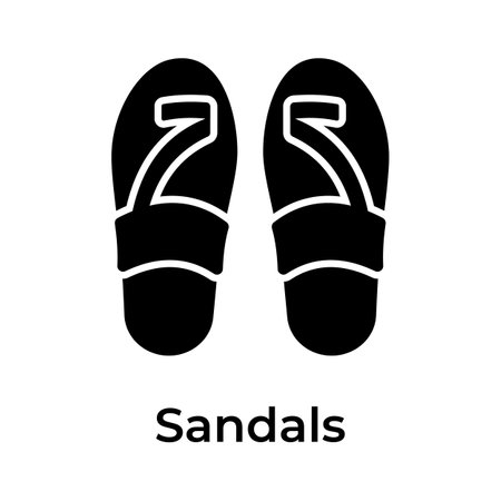 Visually perfect premium icon of ladies sandals in trendy styleのイラスト素材