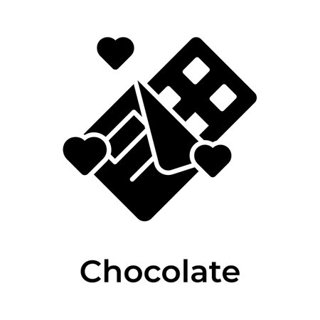 Yummy chocolate, an amazing icon of chocolate in editable styleのイラスト素材