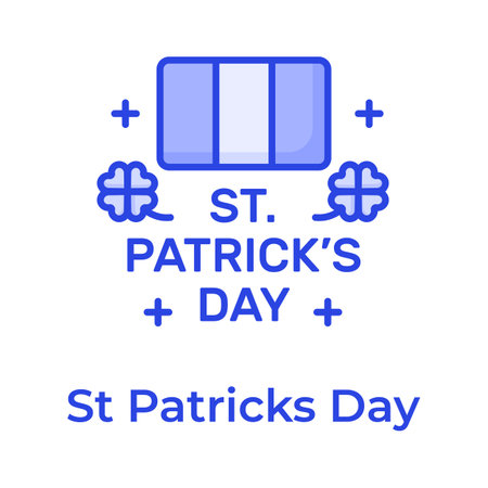 Creative and unique icon of st patrick day in modern design styleのイラスト素材